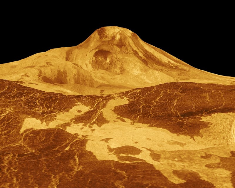 Venus' Volcanic Plains